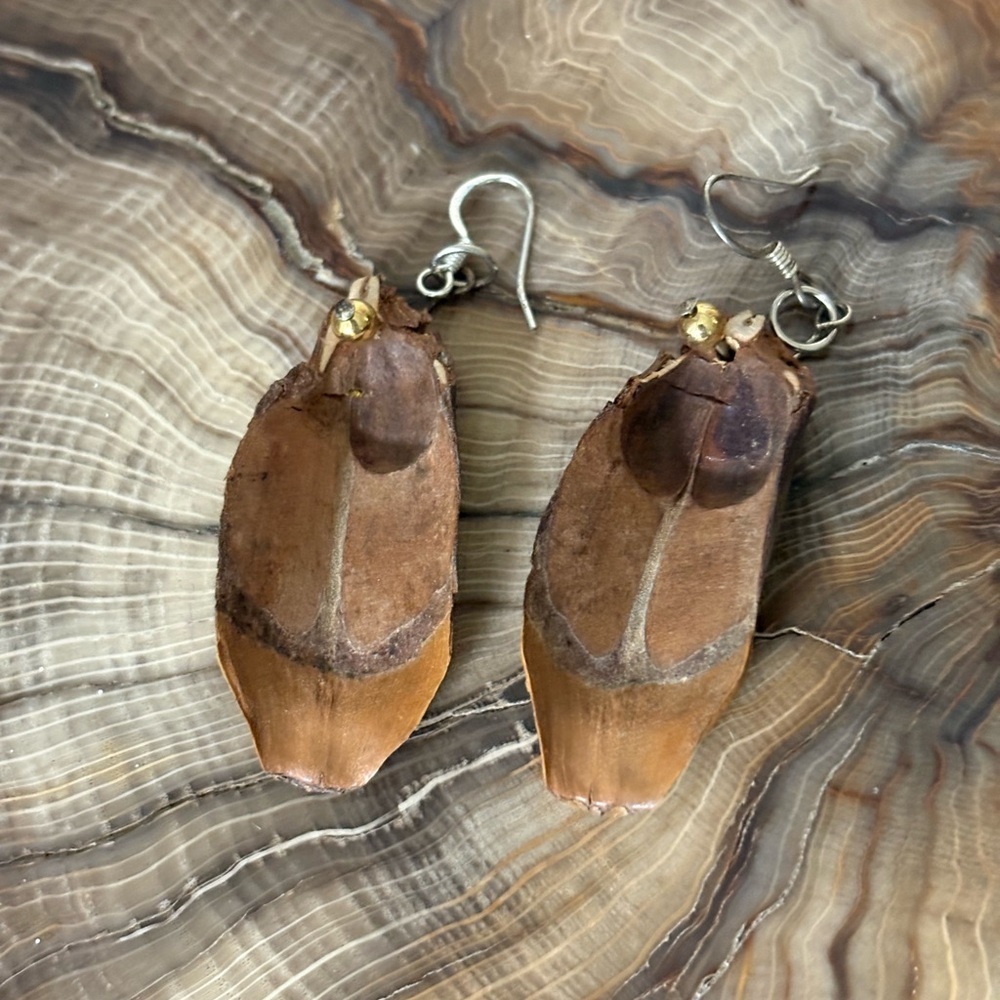 Set/2 Shell Beaded Handmade Earrings - Picture 6 of 7